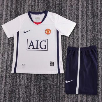 Retro children's wear Manchester United 08-09 away league customize name and number