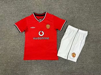 Retro children's wear Manchester United 12-13 home customize name and number