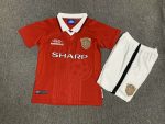 Retro children's wear Manchester United 99-00 home customize name and number