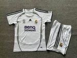 Retro children's wear Real Madrid 06-07 home customize name and number