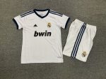 Retro children's wear Real Madrid 12-13 home customize name and number
