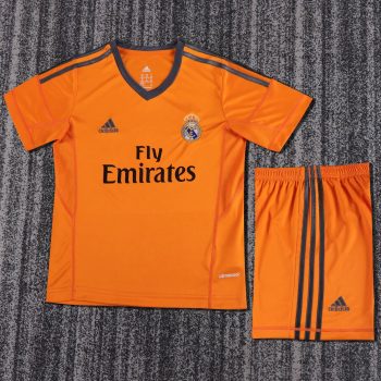 Retro children's wear Real Madrid 13-14 away customize name and number