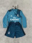 Retro children's wear Real Madrid 17-18 long sleeve away customize name and number