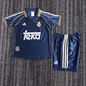 Retro children's wear Real Madrid 98-00 away customize name and number