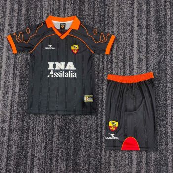 Retro children's wear Rome 99-00 away customize name and number