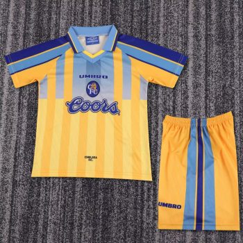 Retro kids' wear Chelsea 95-97 away customize name and number