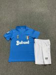 Retro kids wear Napoli 87-88 home customize name and number