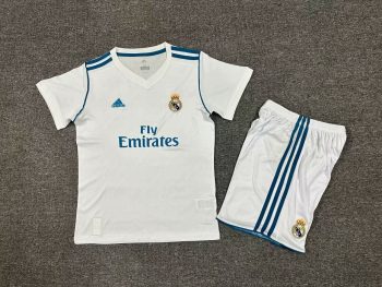 Retro kids wear Real 17-18 home customize name and number