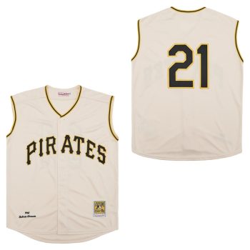 Roberto Clemente Pittsburgh Pirates Jersey Mitchell & Ness sleeveless men women youth size S-6XL