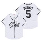 Sandlot Baseball Jersey SQUINTS #5 white Stitched men women youth size S-6XL