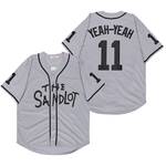 Sandlot Baseball Jersey Yeah-Yeah #11 Gray Stitched