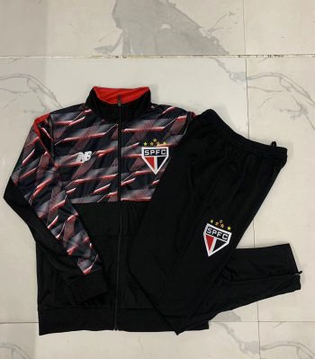 2024-25 Sao Paulo Black -Sao Paulo Soccer training uniform youth size S-3XL