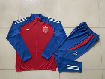 2024-25 Spanish red -Spain Soccer training uniform youth size S-3XL