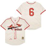 Stan Musial St. Louis Cardinals Jersey Mitchell & Ness cream retro