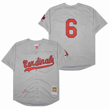 Stan Musial St. Louis Cardinals Jersey Mitchell & Ness grey men women youth size S-6XL