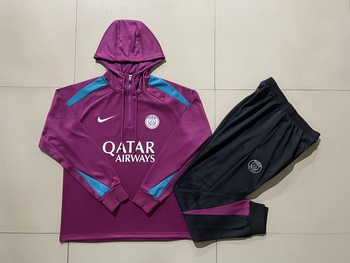 2024-25 The hat is Paris purple. -Paris Soccer training uniform youth size S-3XL