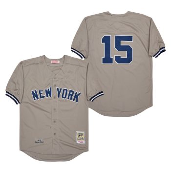 Thurman Munson New York Yankees Jersey pinstripes Mitchell & Ness gray men women youth size S-6XL