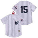 Thurman Munson New York Yankees Jersey pinstripes Mitchell & Ness white retro