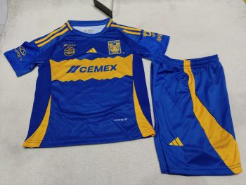 Tigres UANL Kids wear 24-25  away customize name and number
