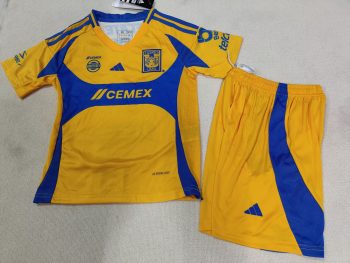Tigres UANL Kids wear 24-25  home customize name and number