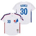 Tim Raines Montreal Expos Jersey 1982 white men women youth size S-6XL