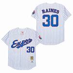 Tim Raines Montreal Expos Jersey 1982 white retro men women youth size S-6XL