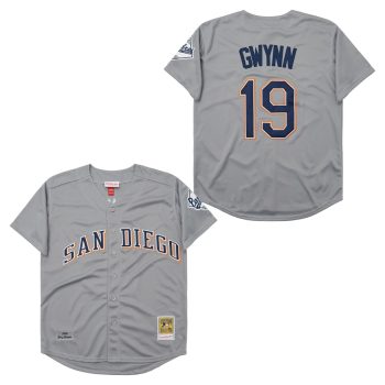 Tony Gwynn San Diego Padres Throwback Jersey grey men women youth size S-6XL