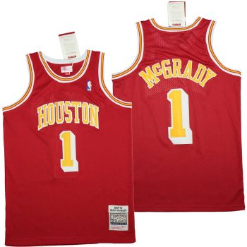 Tracy McGrady Houston Rockets Red Mitchell & Ness Swingman Jersey MEN WOMEN YOUTH S-6XL SIZE