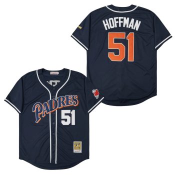 Trevor Hoffman San Diego Padres Jersey Mitchell & Ness blue men women youth size S-6XL