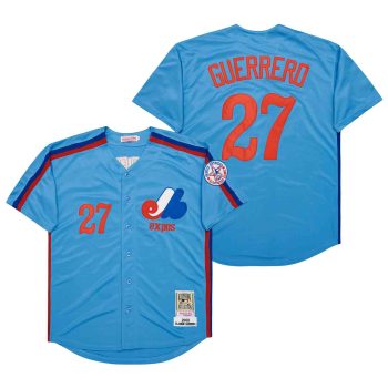 VLADIMIR GUERRERO Montreal Expos Baseball Throwback Jersey blue men women youth size S-6XL