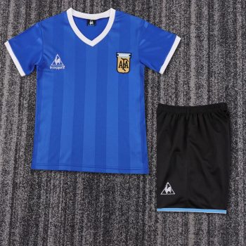 Vintage children's wear Argentina 1986 away customize name and number