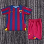 Vintage children’s wear Barcelona 05-06 home Champions League edition
