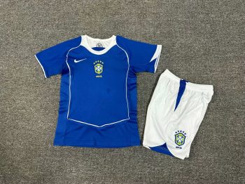 Vintage children's wear Brazil 2004 away customize name and number