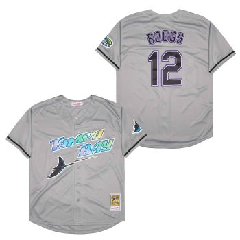 Wade Boggs Tampa Bay Rays Jersey Mitchell & Ness men women youth size S-6XL