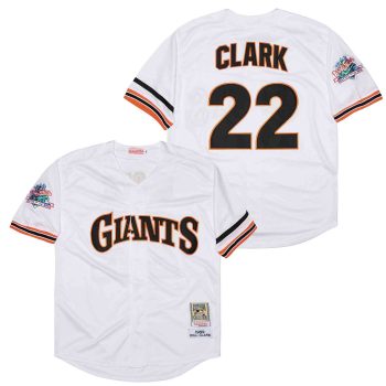 Will Clark San Francisco Giants Jersey Mitchell & Ness men women youth size S-6XL