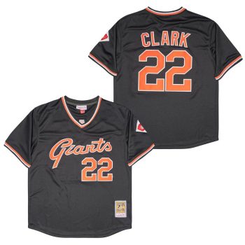 Will Clark San Francisco Giants Jersey Mitchell & Ness black men women youth size S-6XL