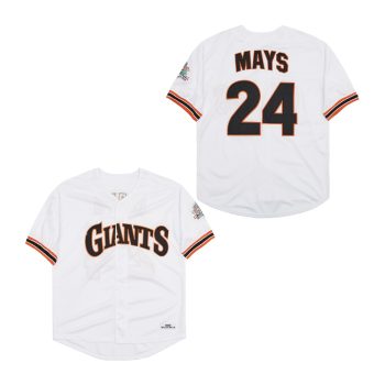 Willie Mays San Francisco Giants Jersey Mitchell & Ness white men women youth size S-6XL