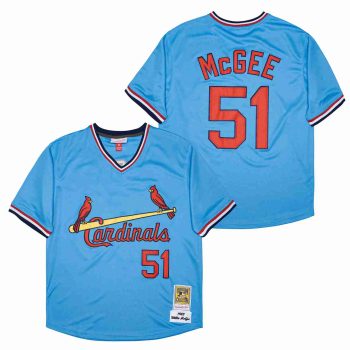 Willie McGee St. Louis Cardinals 1982 Rookie Jersey Mitchell & Ness men women youth size S-6XL