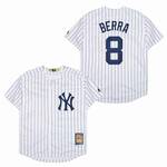 Yogi Berra New York Yankees Jersey white Mitchell & Ness men women youth size S-6XL