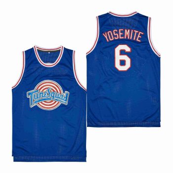 Yosemite #6 Tune Squad Jersey blue MEN WOMEN YOUTH S-6XL SIZE