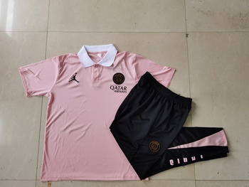 2024-25 polo Jordan Paris Pink -Paris Soccer training uniform youth size S-3XL