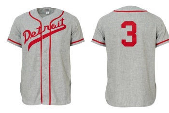 Detroit Stars 1956 Road Jersey retro grey men women youth size S-6XL