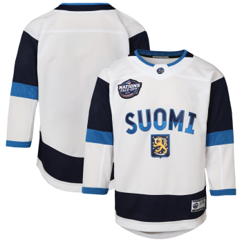 Finland 2025 4 Nations Face-Off Premier Hockey Jersey - White Men Women Youth size S-6XL