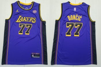 Luka Dončić Los Angeles Lakers Unisex Swingman Jersey - Icon Edition - purple