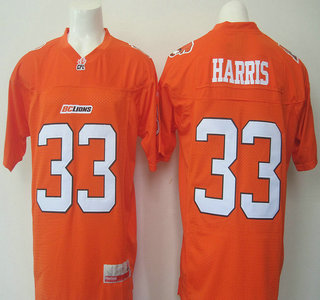 Custom CFL BC Lions #33 Andrew Harris Orange Jersey men women youth S-6XL size