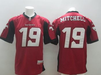 Custom CFL Calgary Stampeders #19 Bo Levi Mitchell Red Jersey men women youth S-6XL size