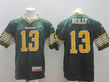 CFL Edmonton Eskimos #13 Mike Reilly Green Jersey men women youth S-6XL