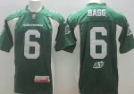 Custom CFL Saskatchewan Roughriders #6 Rob Bagg Green Jersey men women youth S-6XL