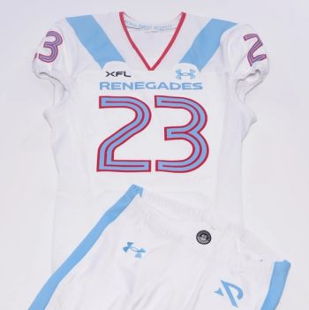 Custom XFL Arlington Rengades Stitched Away white football jersey men women youth S-6XL size