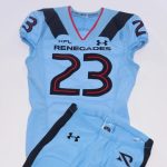 Custom XFL Arlington Rengades Stitched blue home football jersey men women youth S-6XL size